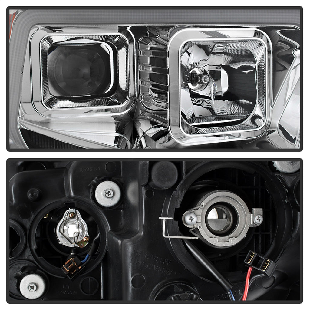 Spyder Auto 9043048 DRL LED Light Bar Projector Headlights for Select Toyota Tundra