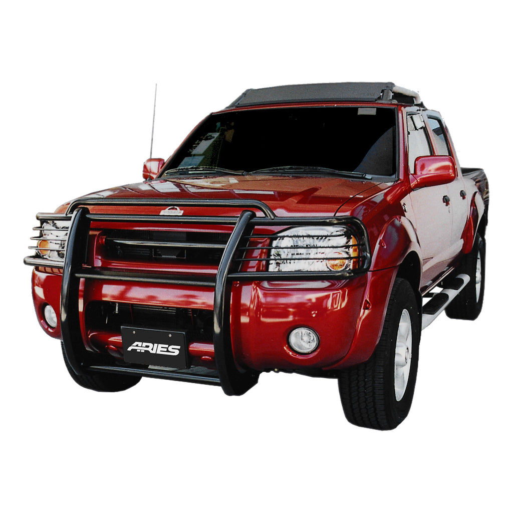 ARIES 9044 Black Steel Grille Guard, Select Nissan Frontier for Select Nissan Frontier