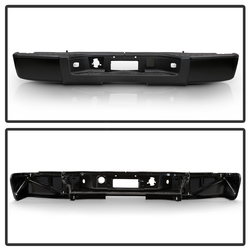 Spyder Auto 9046919 OEM Style Steel Rear Bumper for Select Chevrolet Silverado 1500, GMC Sierra