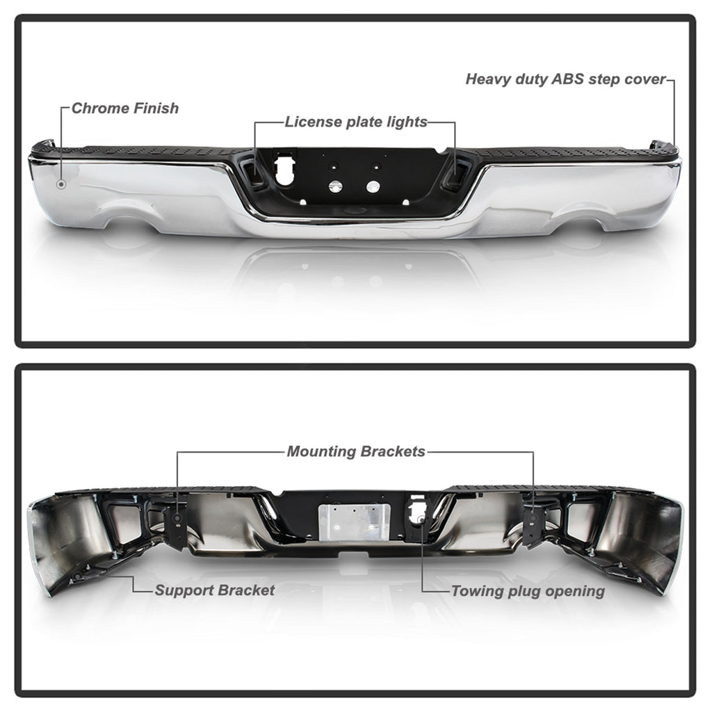 Spyder Auto 9046988 OEM Style Steel Rear Bumper for Select Dodge Ram 1500, Ram