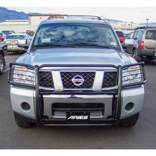 Load image into Gallery viewer, ARIES 9046 Black Steel Grille Guard, Select Nissan Armada, Titan for Select Nissan TITAN