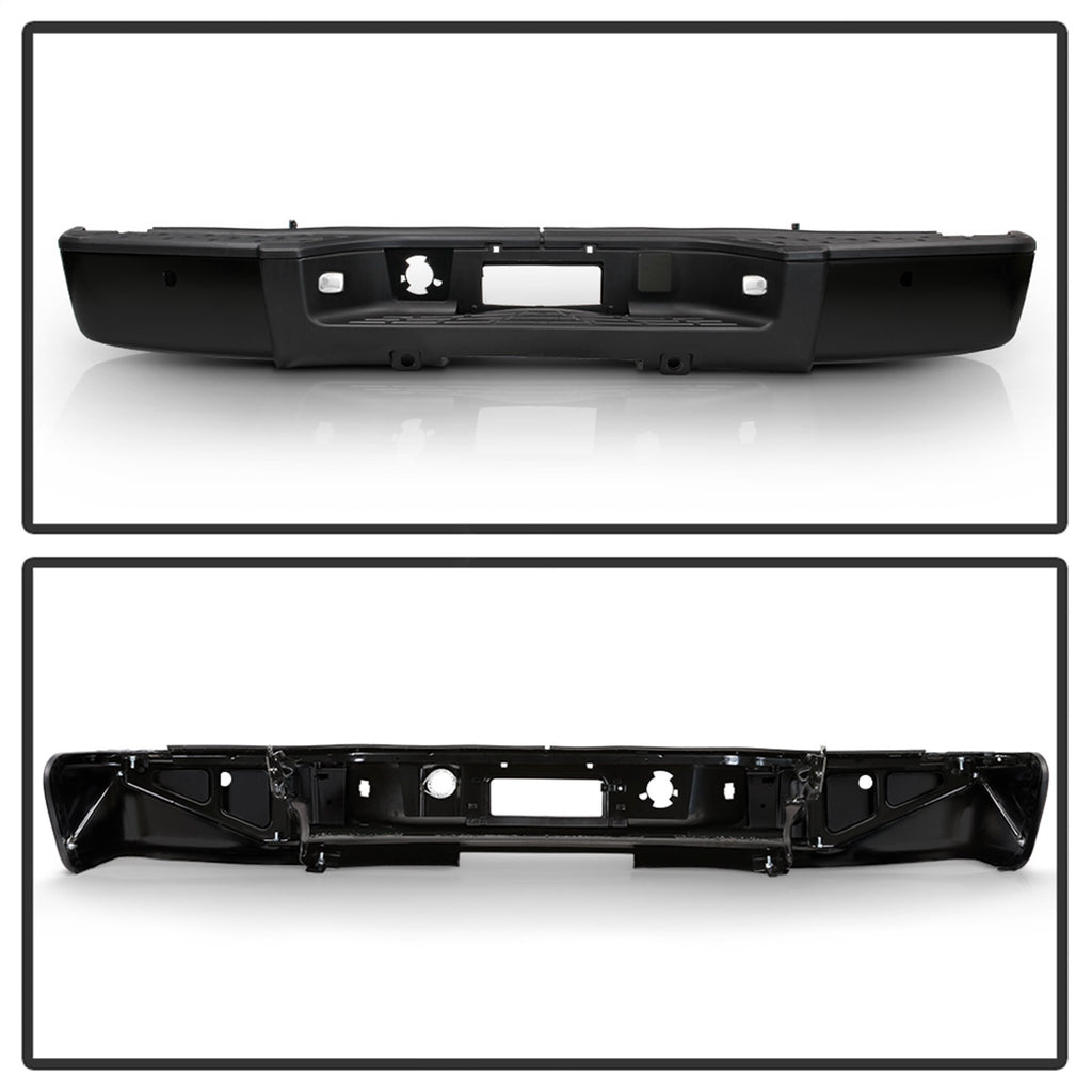 Spyder Auto 9047091 OEM Style Steel Rear Bumper for Select Chevrolet Silverado 1500, GMC Sierra