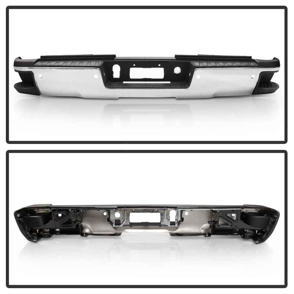 Spyder Auto 9048814 Rear Steel Bumper for Select Chevrolet Silverado HD, Chevrolet Silverado HD, GMC Sierra HD, GMC Sierra HD