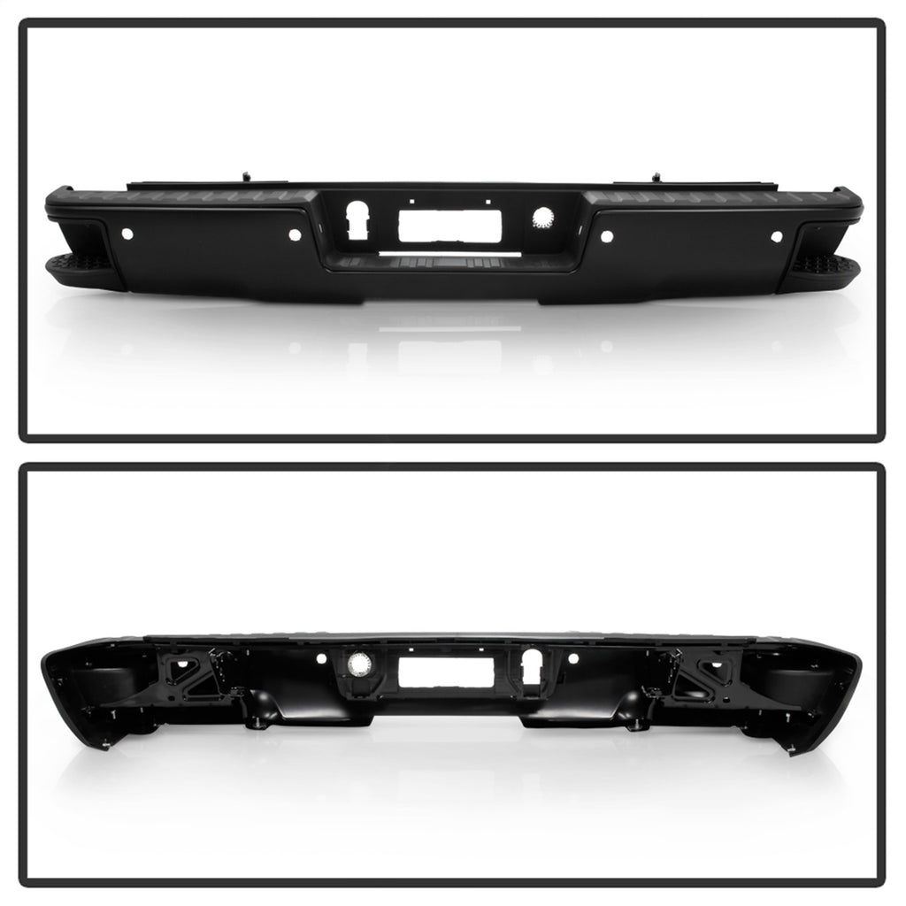 Spyder Auto 9048883 Rear Steel Bumper for Select Chevrolet Silverado 1500, GMC Sierra