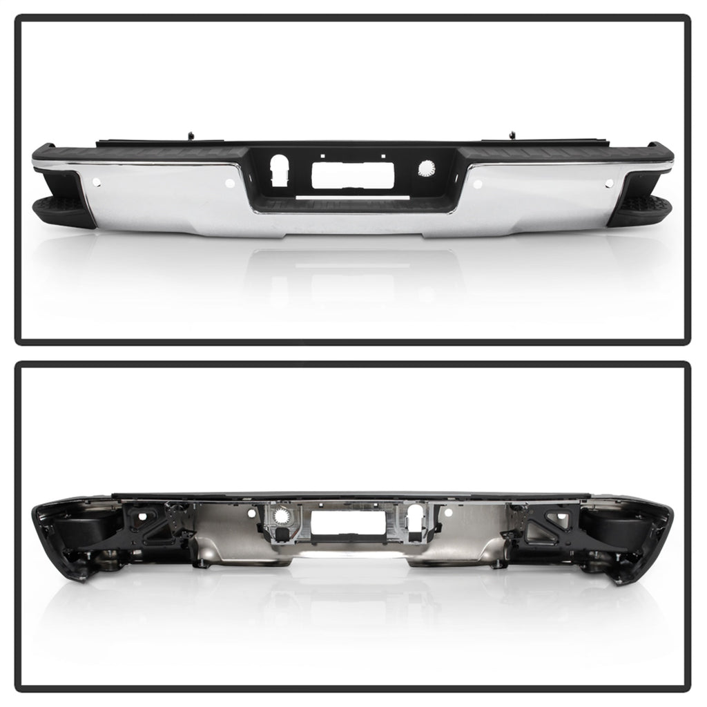 Spyder Auto 9048890 Rear Steel Bumper for Select Chevrolet Silverado 1500, GMC Sierra