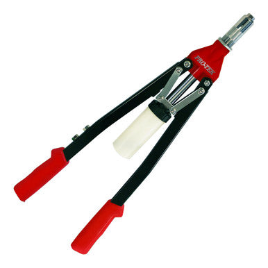 Pro-Tek 9062-L Hand Riveter With 5 Nose Pieces 1/8",5/32",3/16",15/64",1/4"Plastic Bottle Piece Collector