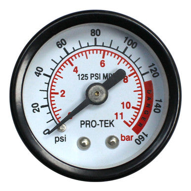Pro-Tek 9071 Air Pressure Gauge 160PSI. 1/4" Npt.