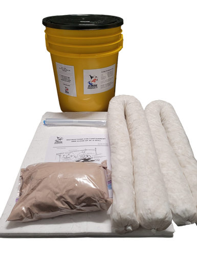 Zorbie Products ZP16-195POIL Industrial Pail Oil Spill Kit, 20L