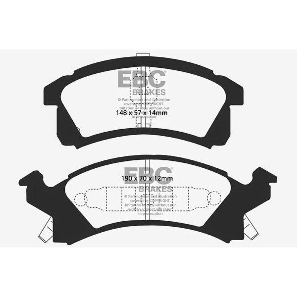 91-95-Buick-Skylark-2.3-Greenstuff-Front-Brake-Pads