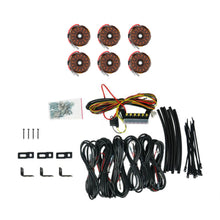 Load image into Gallery viewer, KC HiLiTES 91041 KC Cyclone V2 LED Rock Light - 6-Light System - Amber - 5W Flood Beam