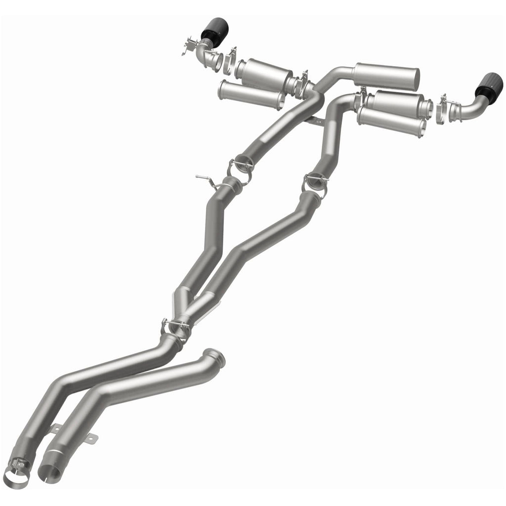 MagnaFlow Exhaust Products 19495 xMOD Series Carbon Fiber Tips Cat-Back System for Select Toyota GR Supra