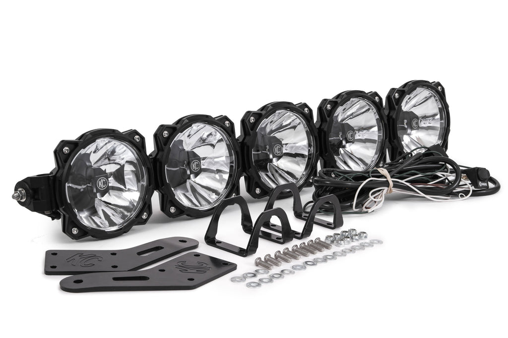 KC HiLiTES 91309 KC Pro6 Gravity LED 32in 5-Light Combo System 2014-2018 Polaris Rzr Xp for Select Polaris RZR XP EPS, Polaris RZR XP EPS Desert Edition, Polaris RZR XP EPS Fox Edition, Polaris RZR XP EPS Gold Matte Metallic LE, Polaris RZR XP EPS High