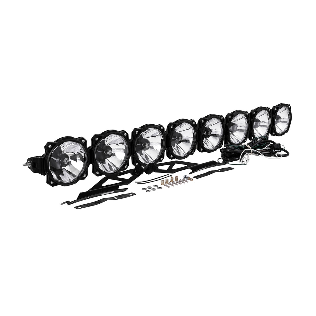 KC HiLiTES 91331 KC Pro6 Gravity LED 50in 8-Light Combo System - 2005-2024 Toyota Tacoma for Select Toyota Tacoma
