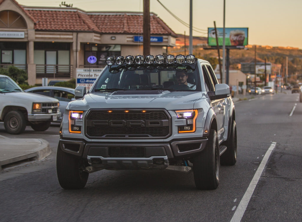 KC HiLiTES 91333 KC Pro6 Gravity LED 57in 9-Light Combo System - 2015-2020 Ford F-150 Raptor for Select Ford F-150