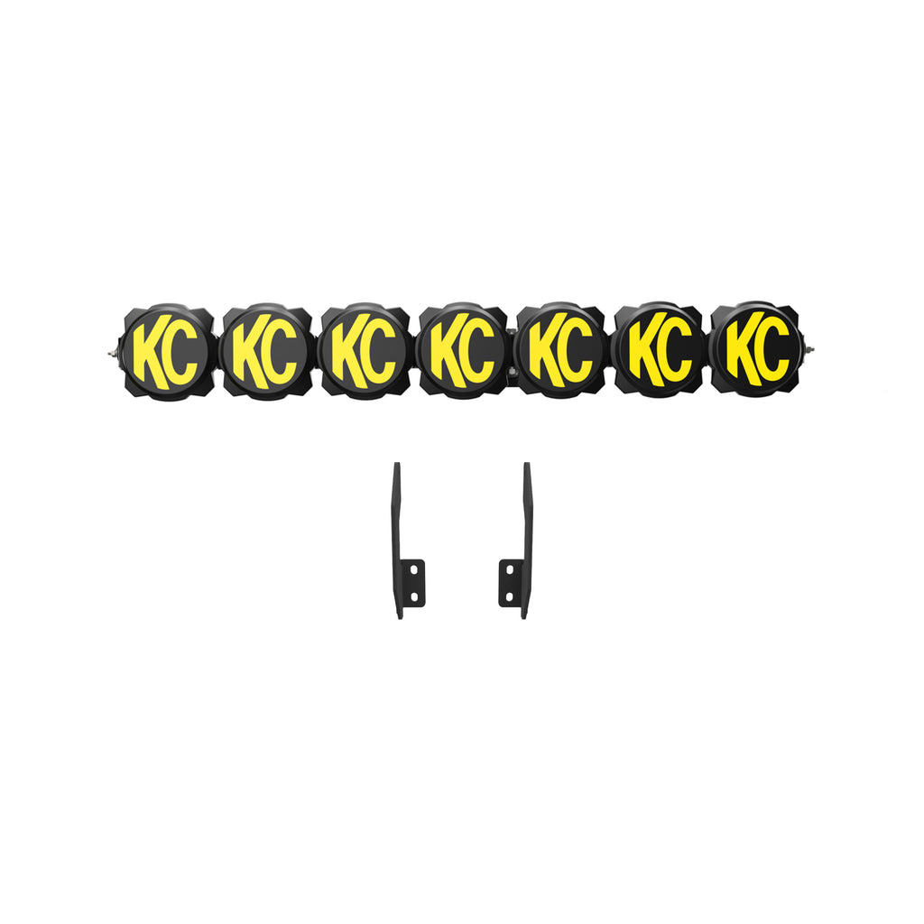 KC HiLiTES 91344 Gravity LED Pro6 - 7-Light Bar Kit - Front Bumper - 2011-2016 Ford Super Duty for Select Ford F-250 Super Duty, Ford F-350 Super Duty, Ford F-450 Super Duty, Ford F-550 Super Duty