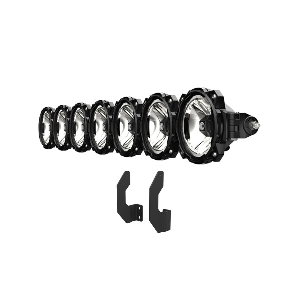 KC HiLiTES 91344 Gravity LED Pro6 - 7-Light Bar Kit - Front Bumper - 2011-2016 Ford Super Duty for Select Ford F-250 Super Duty, Ford F-350 Super Duty, Ford F-450 Super Duty, Ford F-550 Super Duty