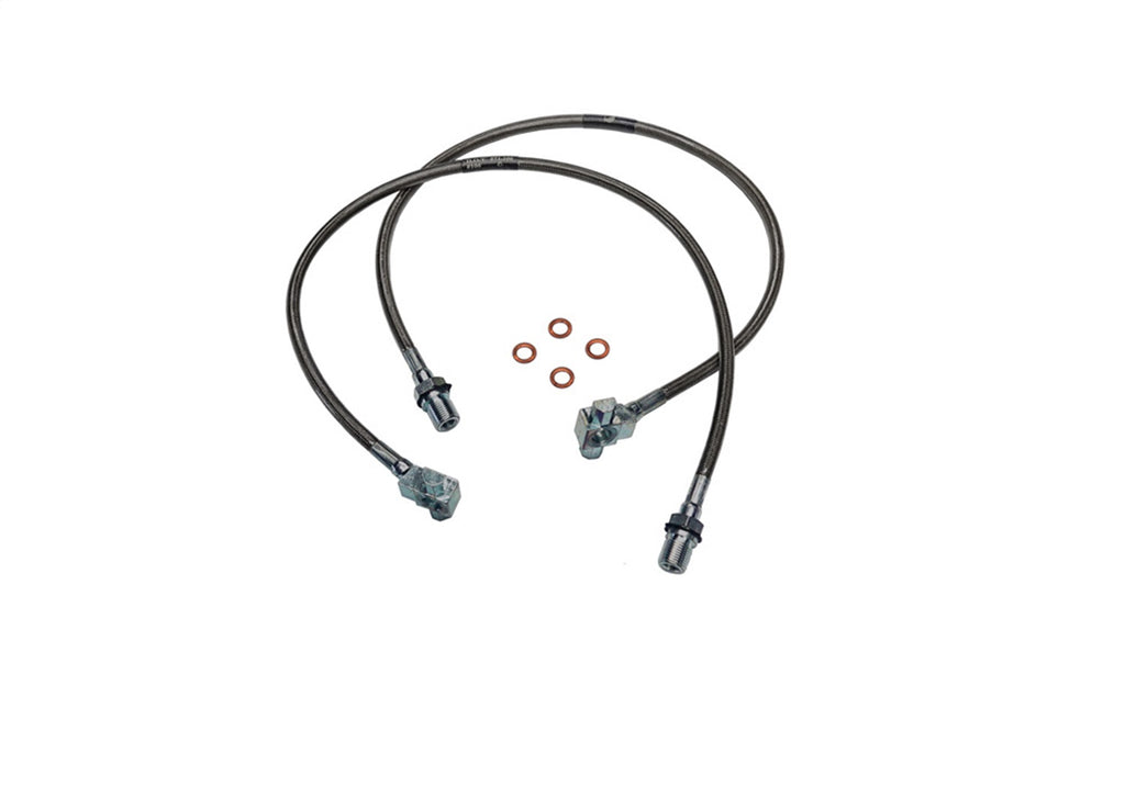 Superlift 91345 Bullet Proof Brake Hose-Front-71-78 GM PU/Blazer/Suburban w/8-12in. Lift for Select Chevrolet Blazer, Chevrolet K10, Chevrolet K10 Pickup, Chevrolet K10 Suburban, Chevrolet K20, Chevrolet K20 Pickup, Chevrolet K20 Suburban, Chevrolet K5