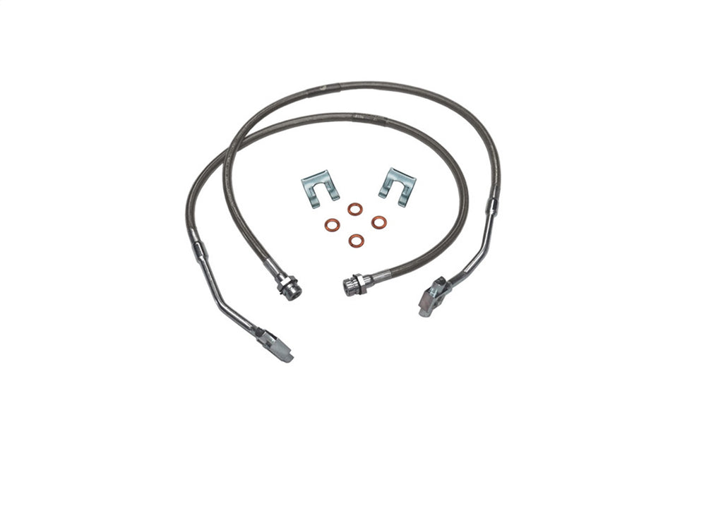 Superlift 91355 Bullet Proof Brake Hose-Front-79-86 GM PU/Blazer/Suburban w/8-12in. Lift for Select Chevrolet K10, Chevrolet K10 Suburban, Chevrolet K20, Chevrolet K20 Suburban, Chevrolet K5 Blazer, GMC Jimmy, GMC K1500, GMC K1500 Suburban, GMC K2500,
