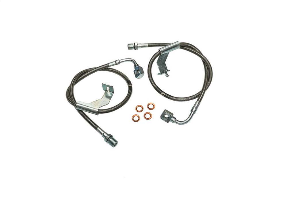Superlift 91365 Bullet Proof Brake Hose-Front-87 GM PU/87-91 Blazer/Suburban w/8-12in. Lift for Select Chevrolet Blazer, GMC Jimmy