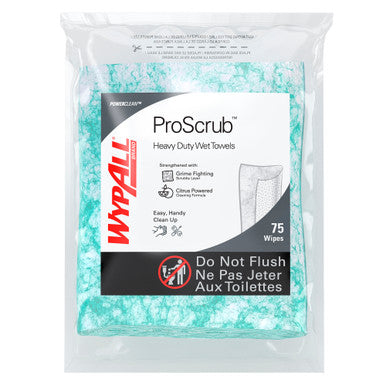 WypAll 91367 ProScrub™ Heavy Duty Wet Towels, Refill