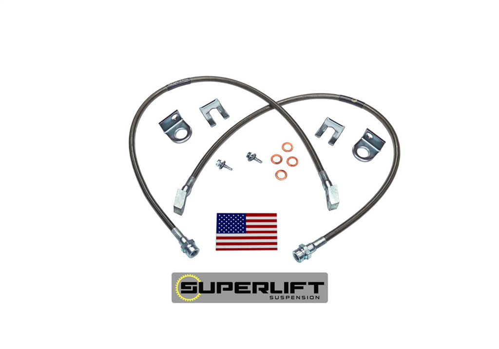 Superlift 91400 Bulletproof Brake Hose-Rear-76-86 Jeep CJ5/CJ7 3in. plus Lift for Select Jeep CJ5, Jeep CJ7