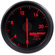 Load image into Gallery viewer, AutoMeter 9145-T 2-1/16" E.G.T, 0-2000'F, AIRDRIVE, BLACK