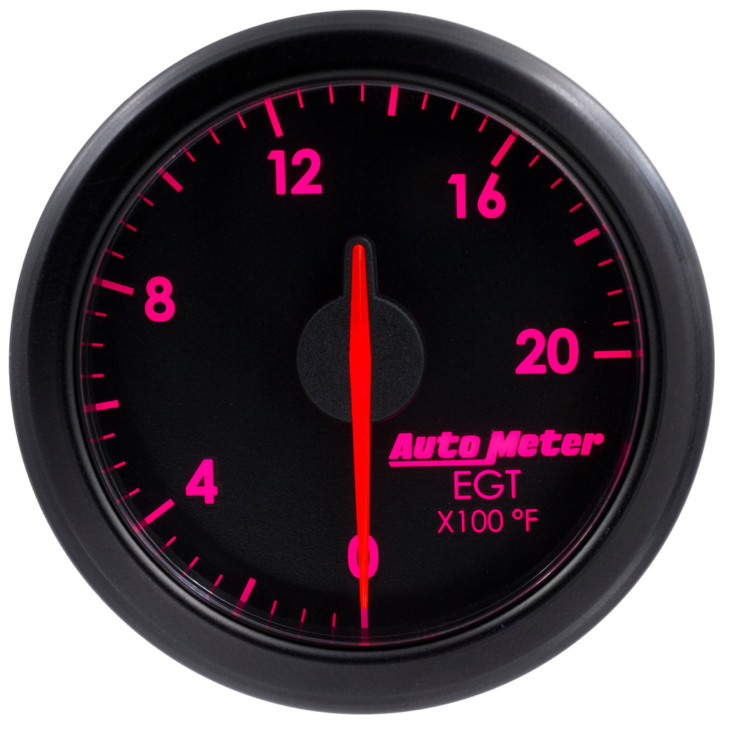 AutoMeter 9145-T 2-1/16" E.G.T, 0-2000'F, AIRDRIVE, BLACK