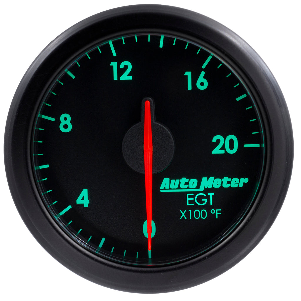 AutoMeter 9145-T 2-1/16" E.G.T, 0-2000'F, AIRDRIVE, BLACK