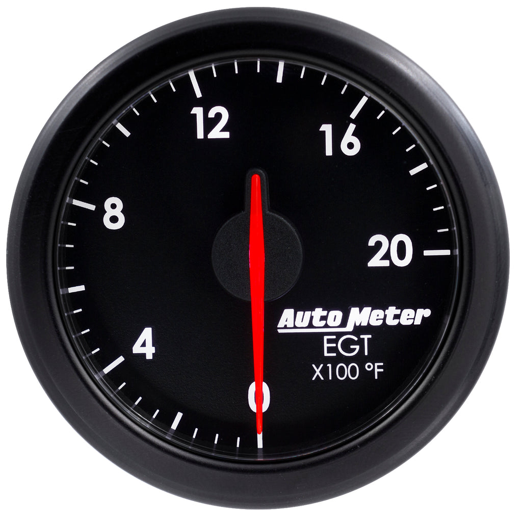 AutoMeter 9145-T 2-1/16" E.G.T, 0-2000'F, AIRDRIVE, BLACK