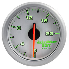 Load image into Gallery viewer, AutoMeter 9145-UL 2-1/16" E.G.T, 0-2000'F, AIRDRIVE, SILVER