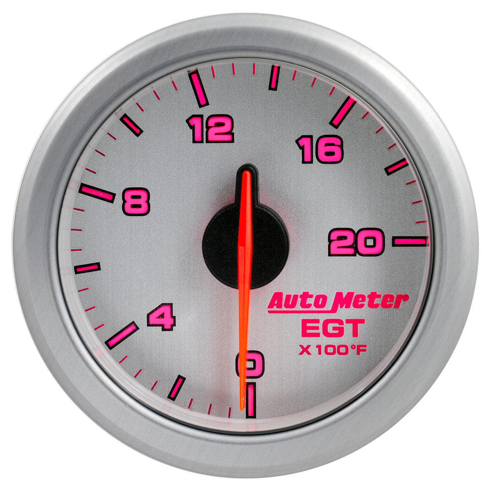AutoMeter 9145-UL 2-1/16" E.G.T, 0-2000'F, AIRDRIVE, SILVER