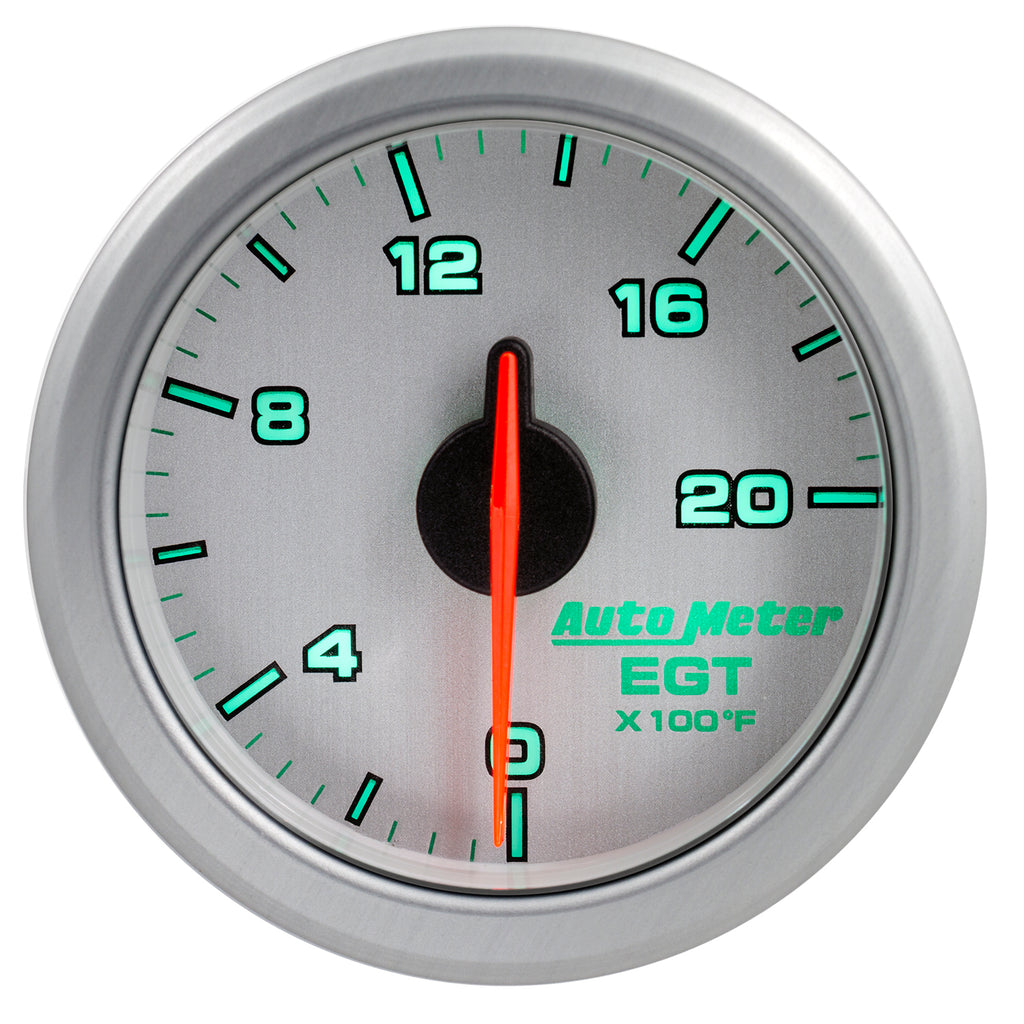 AutoMeter 9145-UL 2-1/16" E.G.T, 0-2000'F, AIRDRIVE, SILVER