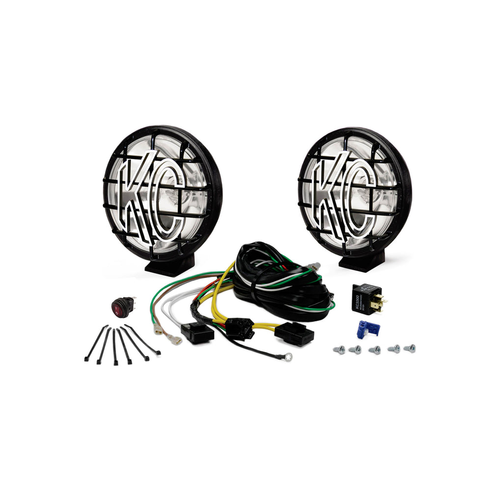 KC HiLiTES 9150 KC Apollo Pro Halogen 6in Spot 2-Light System Universal