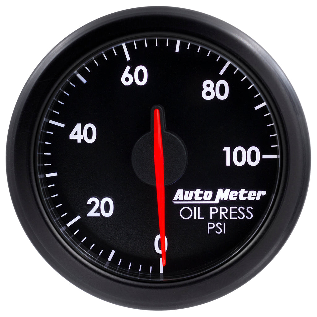AutoMeter 9152-T 2-1/16" OIL PRESS, 0-100 PSI, AIRDRIVE, BLACK