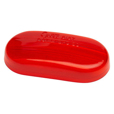 Grote 91572 Clearance Marker Replacement Lenses, Two-Bulb Oval Lens, Red