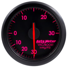 Load image into Gallery viewer, AutoMeter 9159-T 2-1/16" BOOST/VAC, 30 IN HG/30 PSI, AIRDRIVE, BLACK