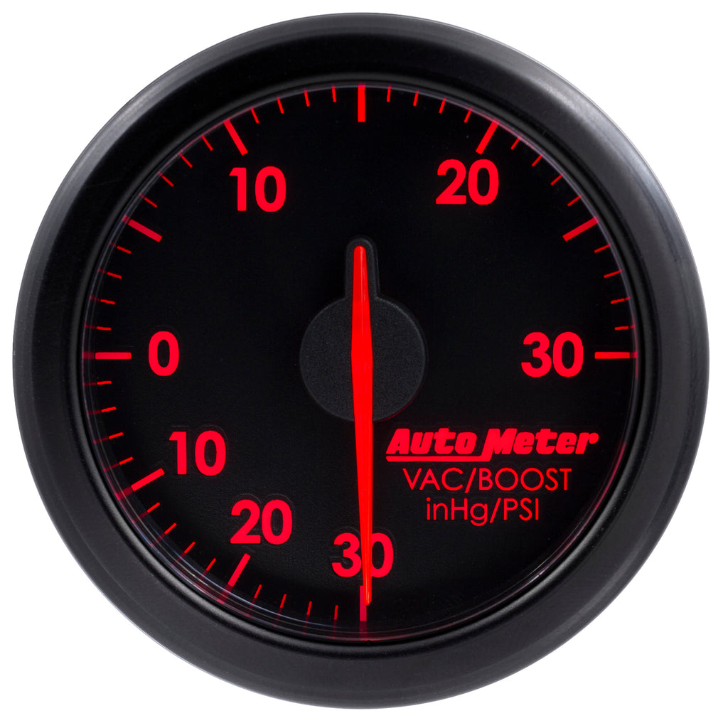 AutoMeter 9159-T 2-1/16" BOOST/VAC, 30 IN HG/30 PSI, AIRDRIVE, BLACK