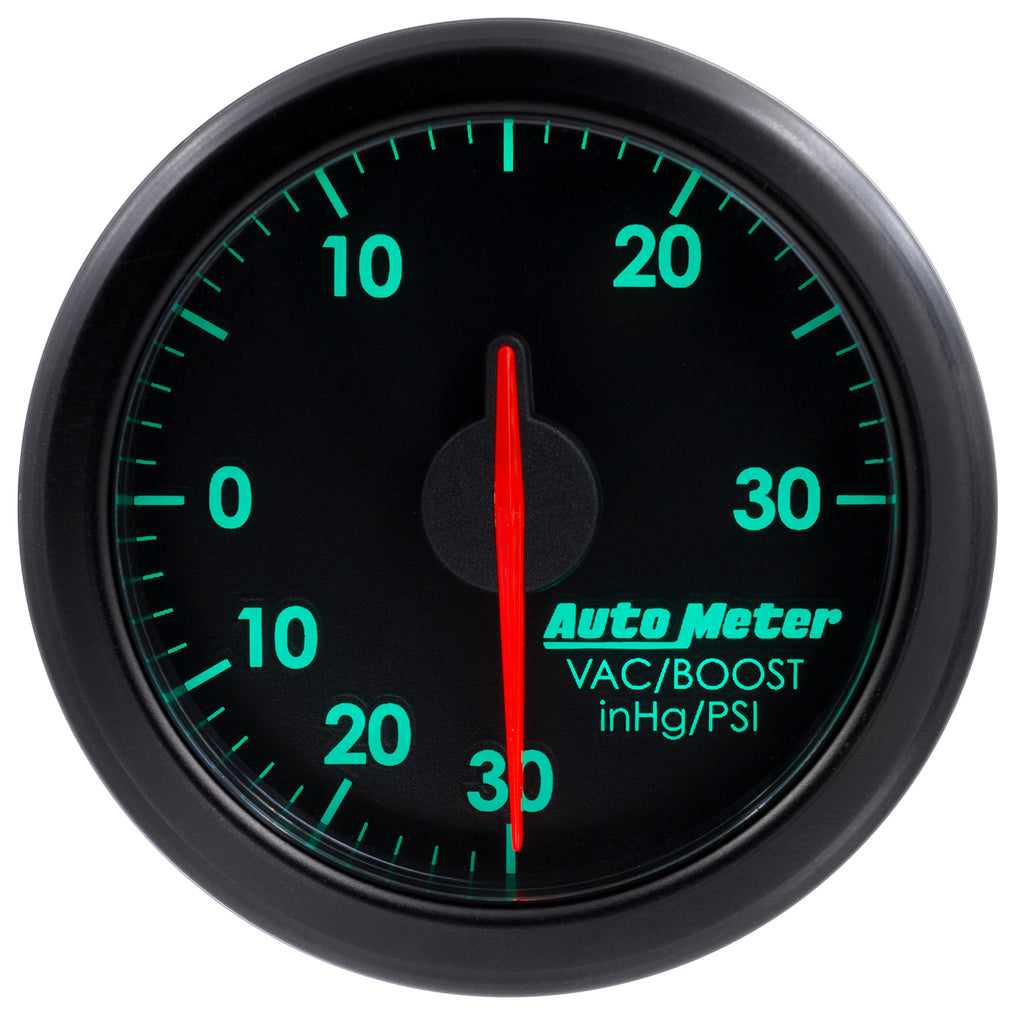 AutoMeter 9159-T 2-1/16" BOOST/VAC, 30 IN HG/30 PSI, AIRDRIVE, BLACK