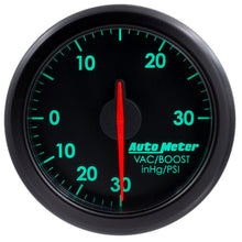 Load image into Gallery viewer, AutoMeter 9159-T 2-1/16" BOOST/VAC, 30 IN HG/30 PSI, AIRDRIVE, BLACK
