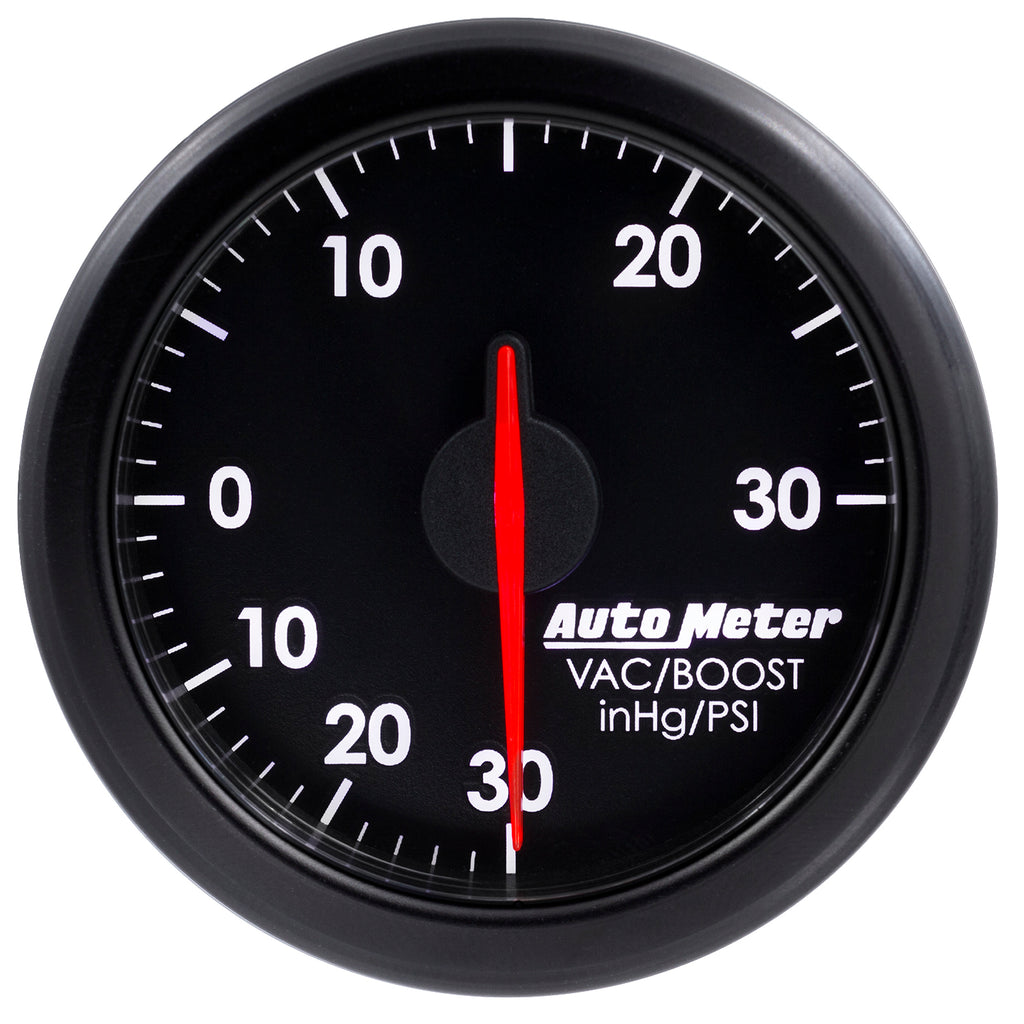AutoMeter 9159-T 2-1/16" BOOST/VAC, 30 IN HG/30 PSI, AIRDRIVE, BLACK