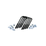 Rough Country 7650 9/16 Inch Large Radius U Bolts 3.125 x 10.0 E Coated Black Corrosion Resistant Set of 4