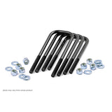 Rough Country 7653 9/16 Inch Large Radius U Bolts 3.125 x 11.5 E Coated Black Corrosion Resistant Set of 4