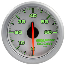 Load image into Gallery viewer, AutoMeter 9160-UL 2-1/16" BOOST, 0-60 PSI, AIRDRIVE, SILVER