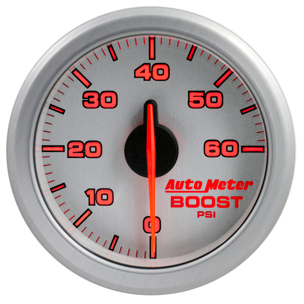 AutoMeter 9160-UL 2-1/16" BOOST, 0-60 PSI, AIRDRIVE, SILVER