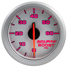 Load image into Gallery viewer, AutoMeter 9160-UL 2-1/16" BOOST, 0-60 PSI, AIRDRIVE, SILVER