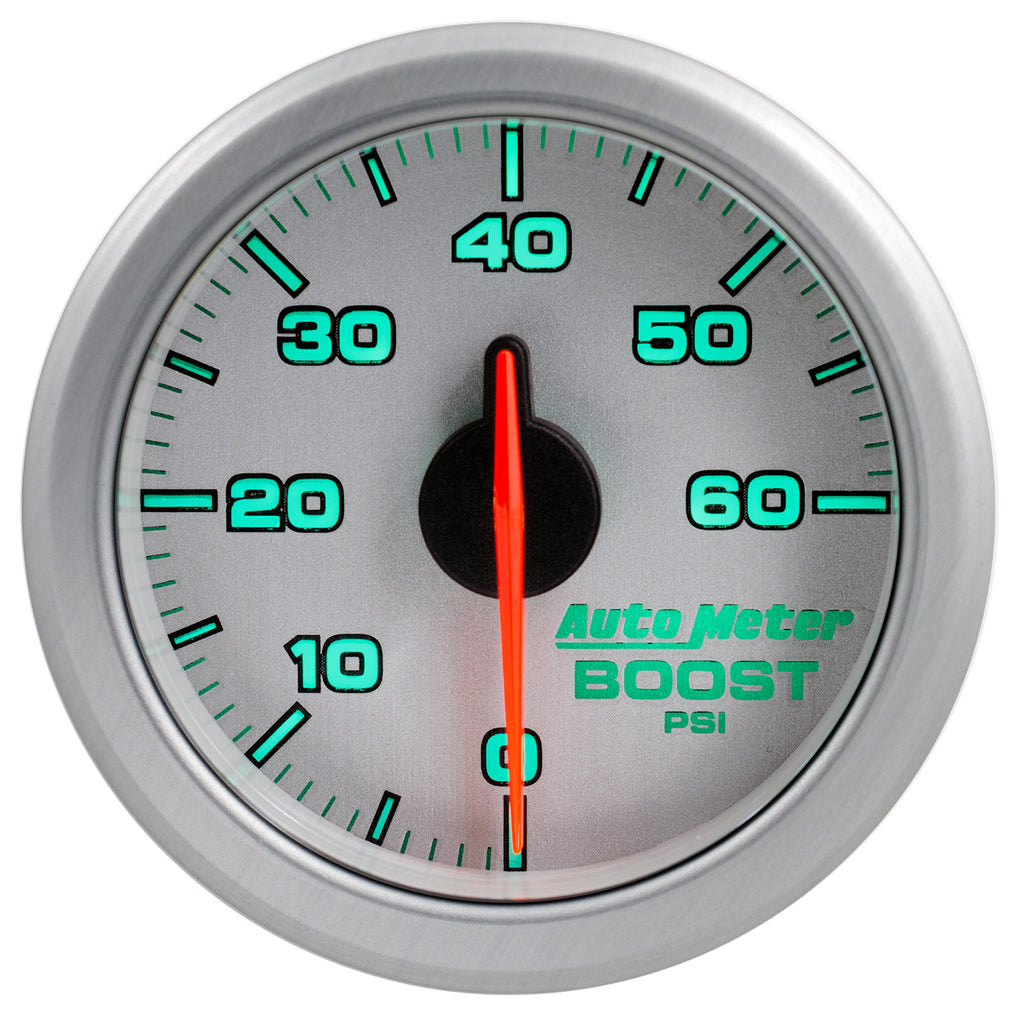AutoMeter 9160-UL 2-1/16" BOOST, 0-60 PSI, AIRDRIVE, SILVER