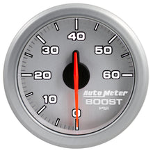 Load image into Gallery viewer, AutoMeter 9160-UL 2-1/16" BOOST, 0-60 PSI, AIRDRIVE, SILVER