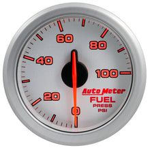 Load image into Gallery viewer, AutoMeter 9171-UL 2-1/16" FUEL PRESS, 0-100 PSI, AIRDRIVE, SILVER
