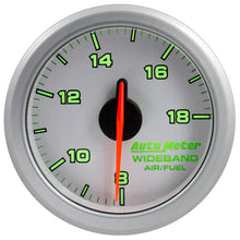 Load image into Gallery viewer, AutoMeter 9178-UL 2-1/16" WIDEBAND A/F, AIRDRIVE, SILVER