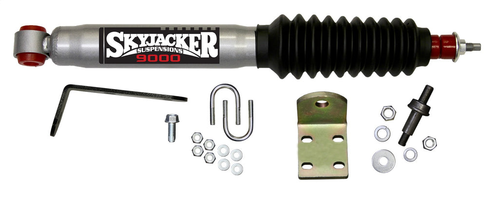 Skyjacker 9196 SNGL STAB KT; SILVER W/BK BO for Select Cadillac Escalade, Cadillac Escalade ESV, Cadillac Escalade EXT, Chevrolet Avalanche 1500, Chevrolet Silverado 1500, Chevrolet Silverado Classic, Chevrolet Suburban 1500, Chevrolet Tahoe, GMC Sierra
